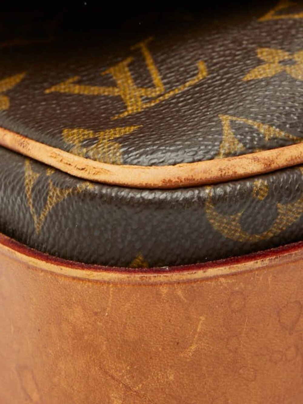 Louis Vuitton Monogram Cartouchiere MM Crossbody Shoulder Bag Brown - Picture 4 of 10